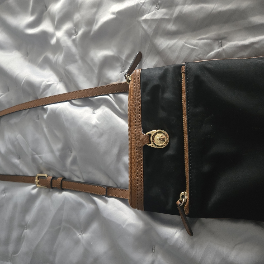 Black and Brown Crossbody Bag